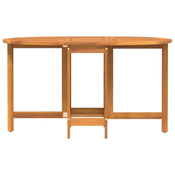 vidaXL Garden Table Folding Brown 110 x 60 x 72 cm Solid Acacia Wood