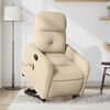 vidaXL Stand up Massage Recliner Chair Cream Fabric