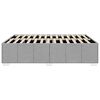 vidaXL Bed Frame without Mattress Light Grey Queen Fabric
