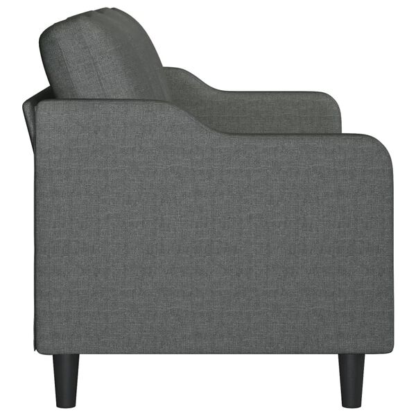 vidaXL 3-Seater Sofa Dark Grey 180 cm Fabric
