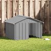 vidaXL Dog House Grey 116.5x103x81.5 cm Galvanised Steel