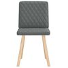 vidaXL Dining Chairs 2 pcs Dark Grey Fabric