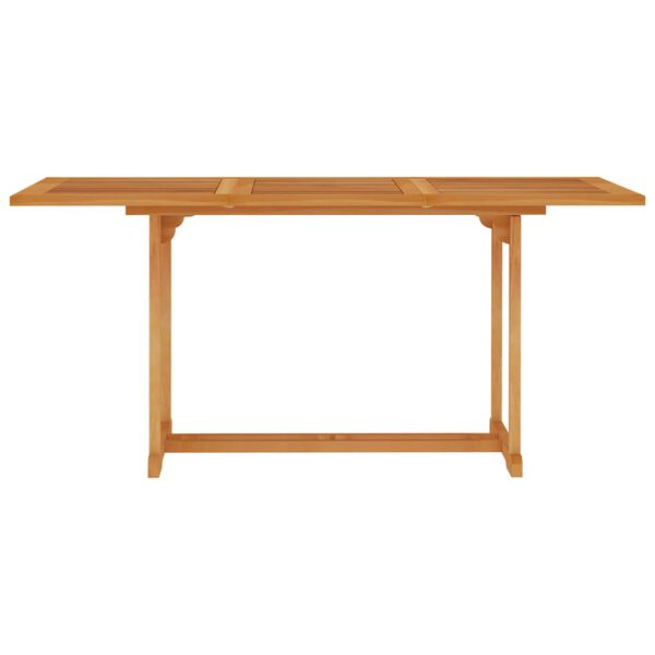 vidaXL 5 Piece Garden Dining Set with Cushions Solid Teak Wood