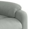 vidaXL Electric Massage Recliner Chair Light Grey Velvet