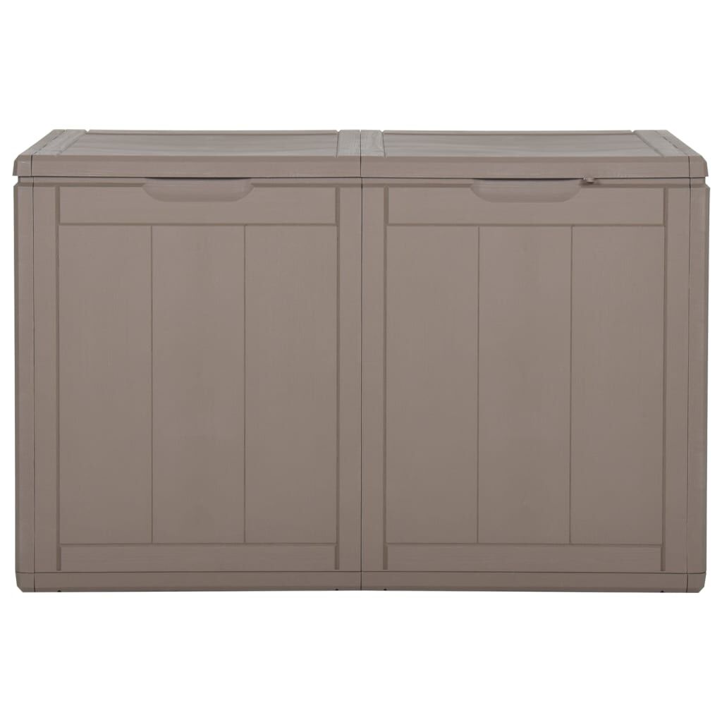 vidaXL Garden Storage Box 180L Brown PP Rattan