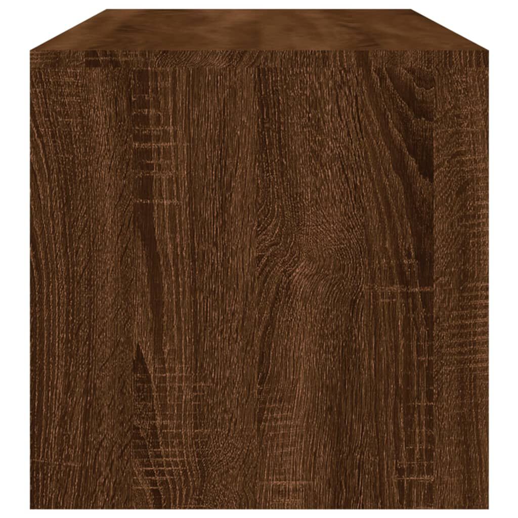 vidaXL Coffee Table Brown Oak 100x40x40 cm Engineered Wood