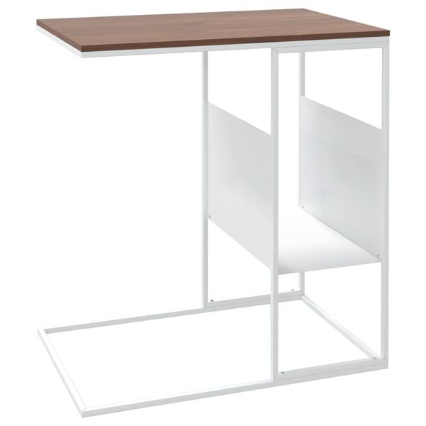 vidaXL Side Table white 55x36x59.5 cm Engineered Wood