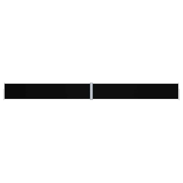 vidaXL Retractable Side Awning Black 117x1200 cm