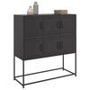 vidaXL Sideboard Black 100.5x39x107 cm Steel