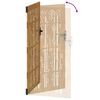 vidaXL Garden Gate 105x180 cm Corten Steel Bamboo Design