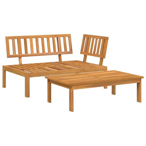 vidaXL Garden Pallet Sofa Set 2 pcs Solid Wood Acacia