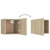 vidaXL Bedside Cabinet Sonoma Oak 30.5x30x30 cm Engineered Wood