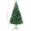 vidaXL Artificial Pre-lit Christmas Tree with Ball Set 210cm 910 Branches