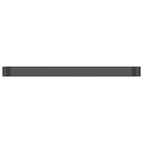 vidaXL Garden Raised Bed Powder-coated Steel 507x100x36 cm Anthracite