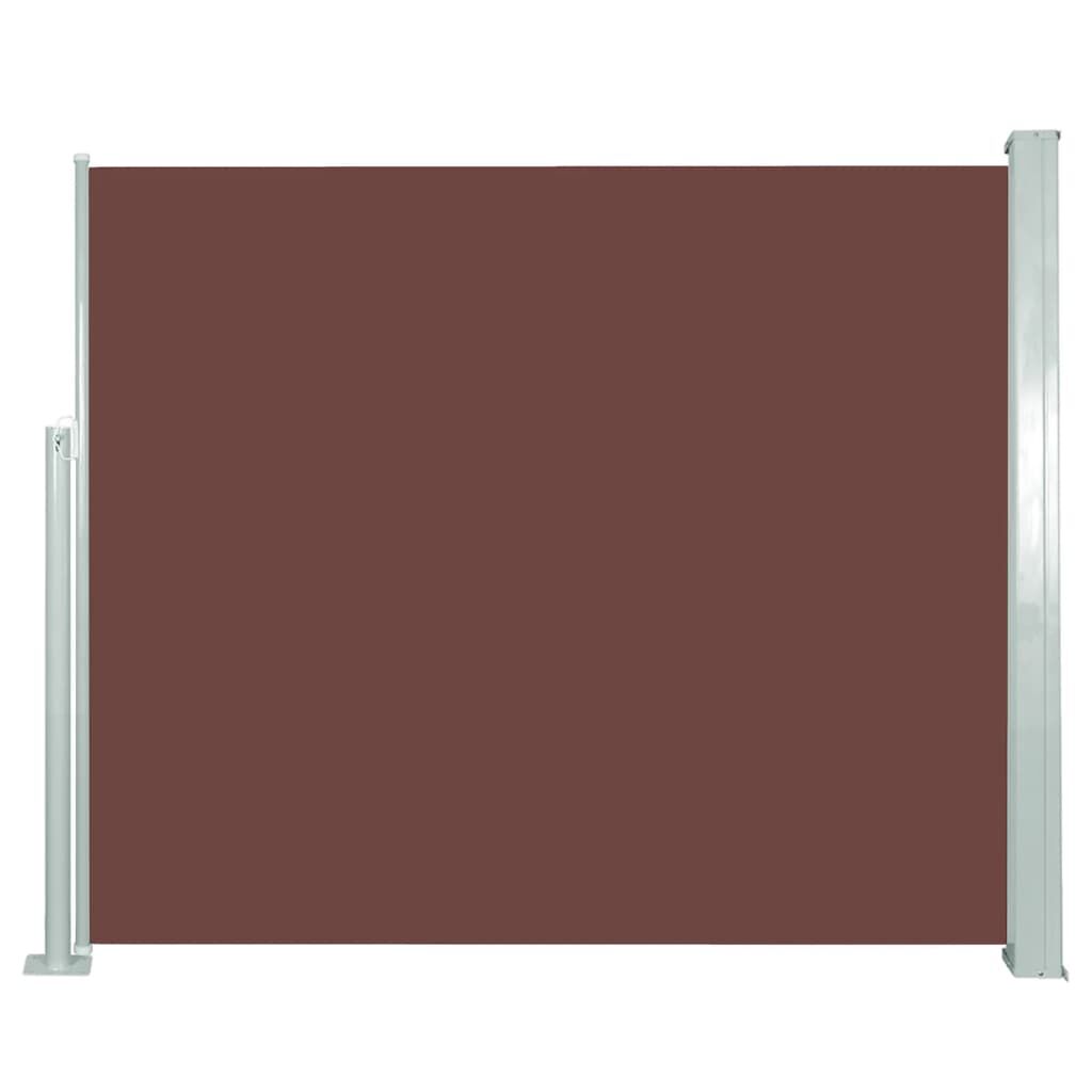 vidaXL Retractable Side Awning 120 x 300 cm Brown