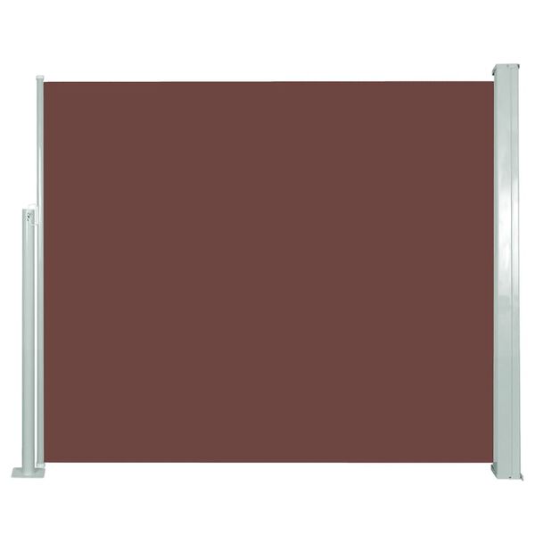 vidaXL Retractable Side Awning 120 x 300 cm Brown