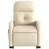 vidaXL Stand up Massage Recliner Chair Cream Fabric