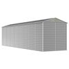 vidaXL Garden Shed Light Grey 191x725x198 cm Galvanised Steel