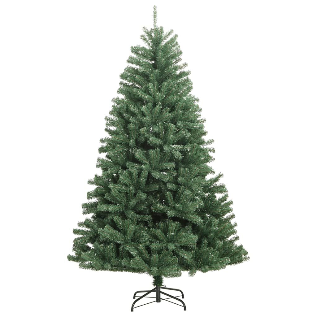 vidaXL Artificial Hinged Christmas Tree with Stand Green 120 cm