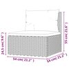 vidaXL 9 Piece Garden Lounge Set with Cushions Grey Poly Rattan