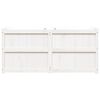 vidaXL Garden Planter White 150x50x70 cm Solid Wood Pine