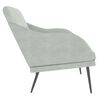 vidaXL Bench Light Grey 110x76x80 cm Velvet