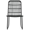 vidaXL 5 Piece Outdoor Dining Set Poly Rattan and Glass