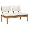 vidaXL Garden Sofa Set 3 pcs Brown and Cream