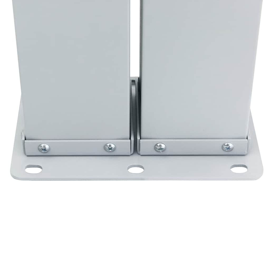 vidaXL Retractable Side Awning Cream 120x1000 cm