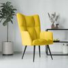 vidaXL Relaxing Chair Mustard Yellow Velvet
