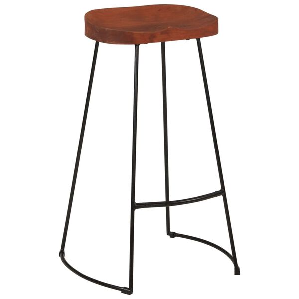 vidaXL Gavin Bar Stools 2 pcs 50x40x78 cm Solid Wood Mango