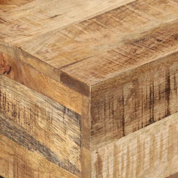 vidaXL Coffee Table 68x68x41 cm Rough Mango Wood