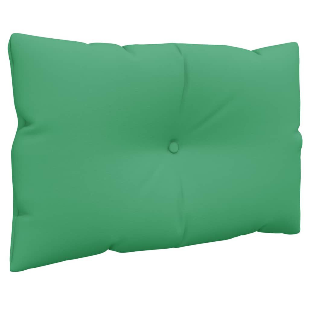 vidaXL Pallet Cushions 2 pcs Green Fabric