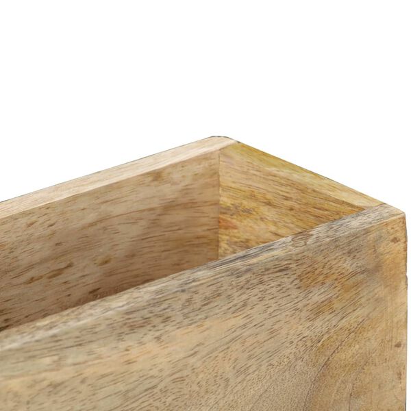 vidaXL Magazine Wall Rack 30x11x72 cm Solid Mango Wood