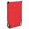 vidaXL Folding Sun Lounger Red Steel