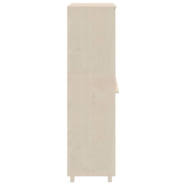 vidaXL Wardrobe HAMAR Honey Brown 89x50x180 cm Solid Wood Pine