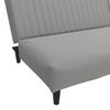 vidaXL 2-Seater Sofa Bed Light Grey Velvet