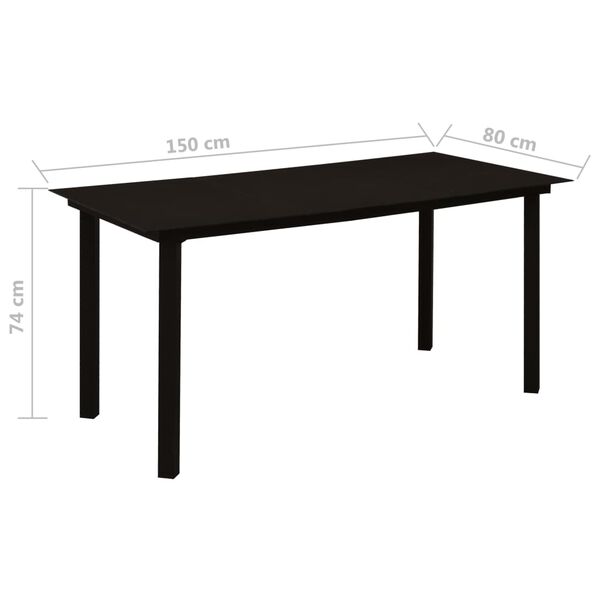 vidaXL 5 Piece Garden Dining Set