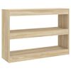 vidaXL Book Cabinet/Room Divider Sonoma Oak 100x30x72 cm
