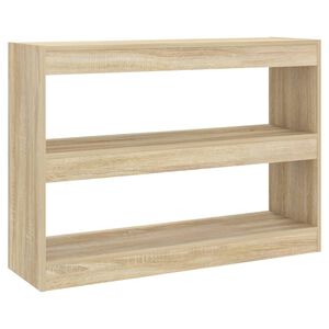 vidaXL Book Cabinet/Room Divider Sonoma Oak 100x30x72 cm