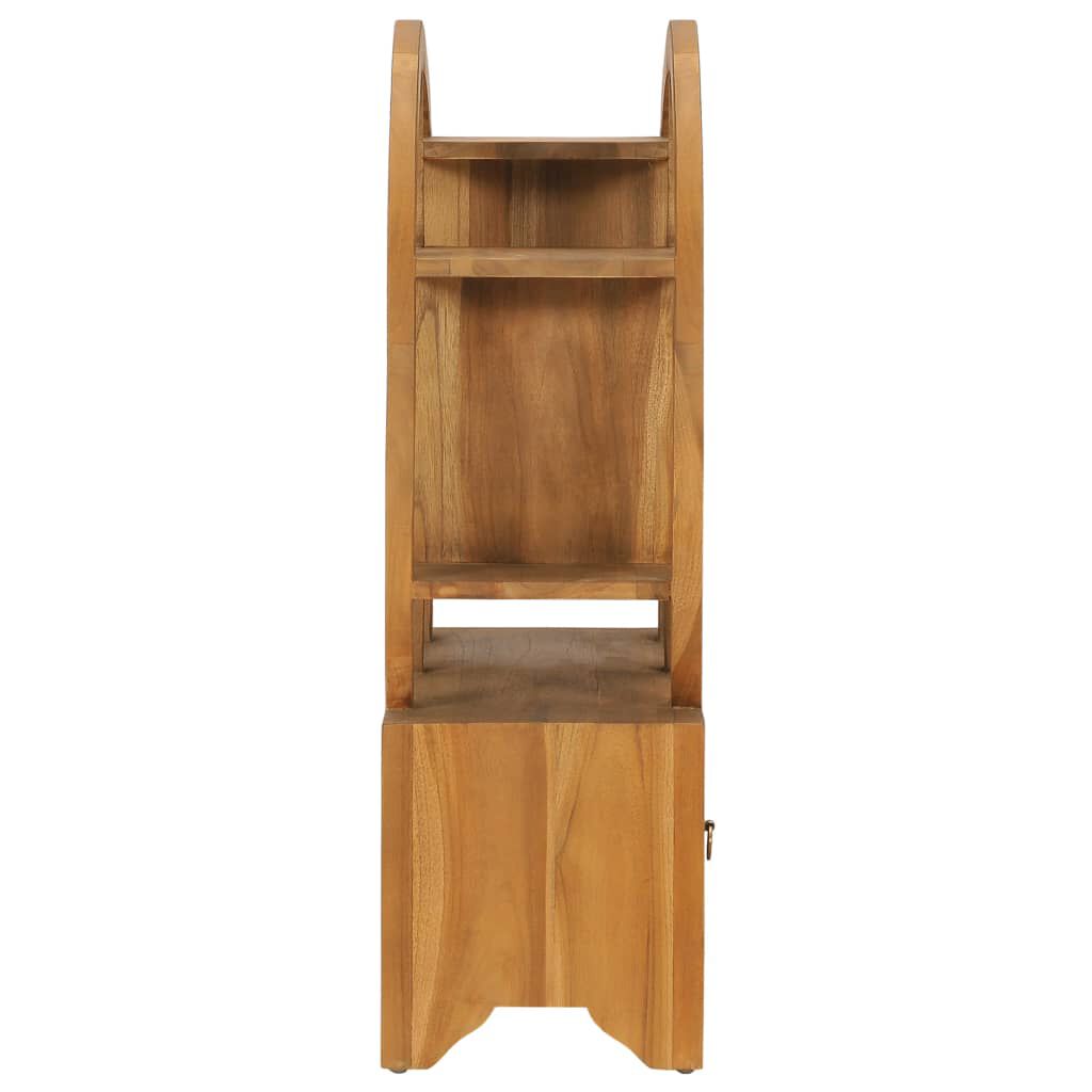 vidaXL Cabinet with Yin Yang Shelf 68x26x83 cm Solid Teak Wood