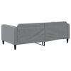 vidaXL Day Bed without Mattress Light Grey 100x190 cm Fabric