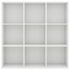 vidaXL Book Cabinet White 98x29x97.5 cm Engineered Wood