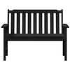 vidaXL Garden Bench Black 120 x 59 x 88 cm HDPE