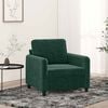 vidaXL Sofa Chair Dark Green 60 cm Velvet