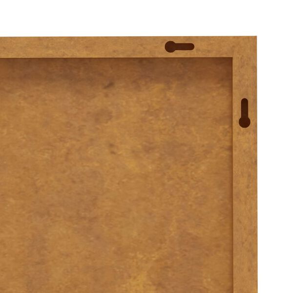 vidaXL Garden Wall Decoration 105x55 cm Corten Steel Sun Design