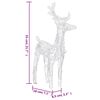 vidaXL Christmas Reindeers 6 pcs Blue 240 LEDs Acrylic