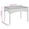 vidaXL 5 Piece Garden Dining Set with Cushions Grey Poly Rattan
