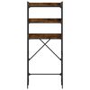 vidaXL Washing Machine Shelf Smoked Oak 67x25x163 cm Engineered Wood