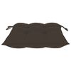 vidaXL Garden Chairs 2 pcs with Taupe Cushions Solid Teak Wood